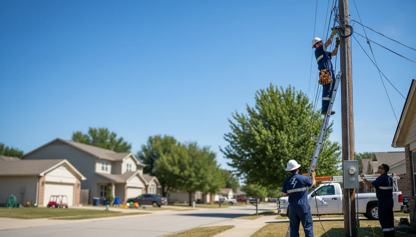 Residential electrician providing installation services in Florala, AL